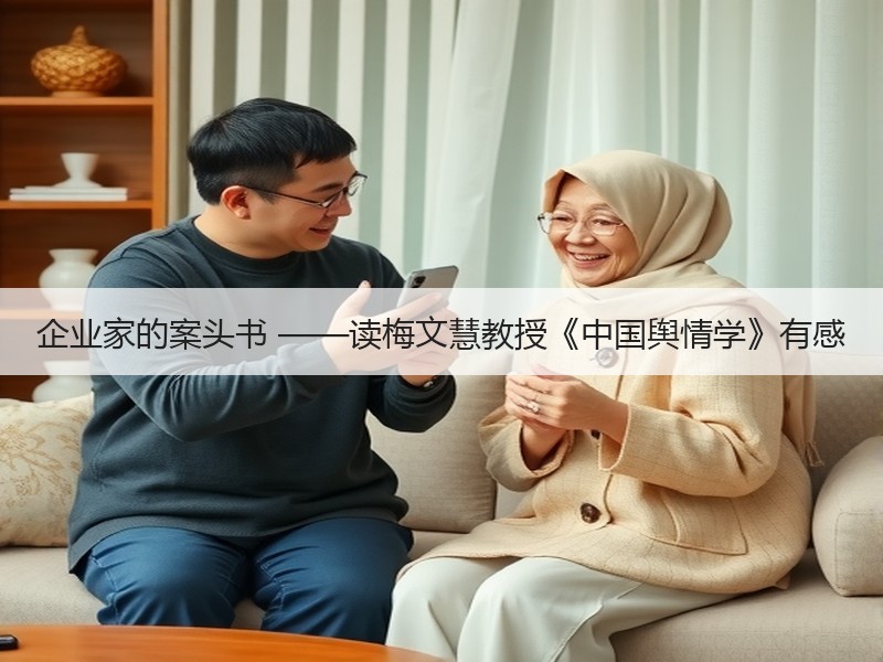 企业家的案头书 ——读梅文慧教授《中国舆情学》有感