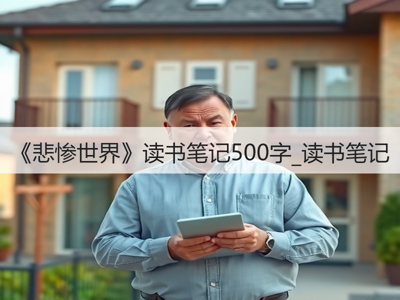 《悲惨世界》读书笔记500字_读书笔记