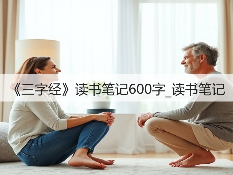 《三字经》读书笔记600字_读书笔记
