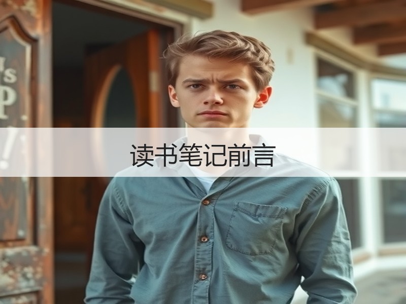 读书笔记前言