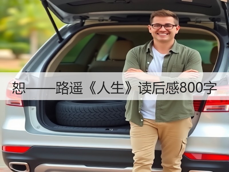 恕——路遥《人生》读后感800字