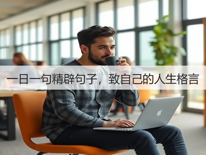 一日一句精辟句子，致自己的人生格言