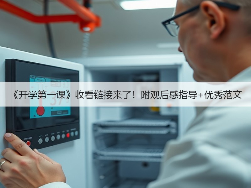 《开学第一课》收看链接来了！附观后感指导+优秀范文