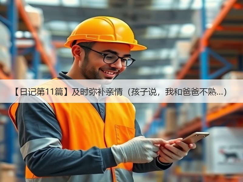 【日记第11篇】及时弥补亲情（孩子说，我和爸爸不熟…）