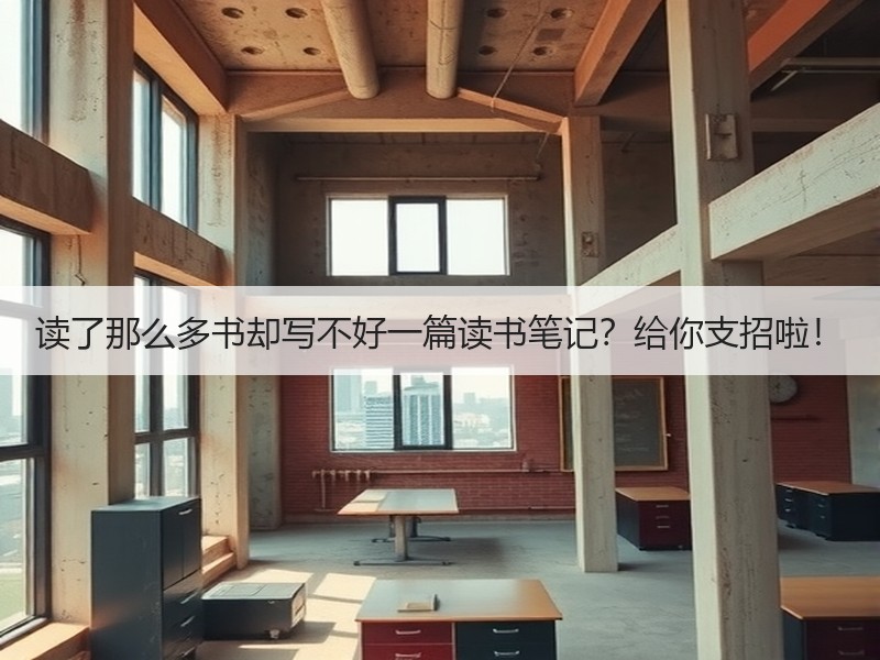 读了那么多书却写不好一篇读书笔记？给你支招啦！