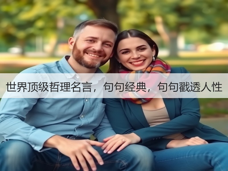 世界顶级哲理名言，句句经典，句句戳透人性