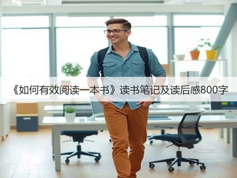 《如何有效阅读一本书》读书笔记及读后感800字