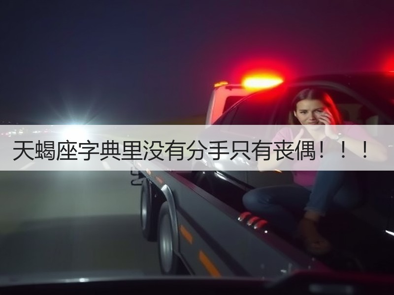 天蝎座字典里没有分手只有丧偶！！！