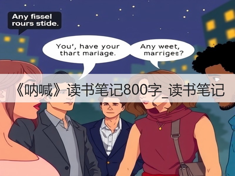 《呐喊》读书笔记800字_读书笔记