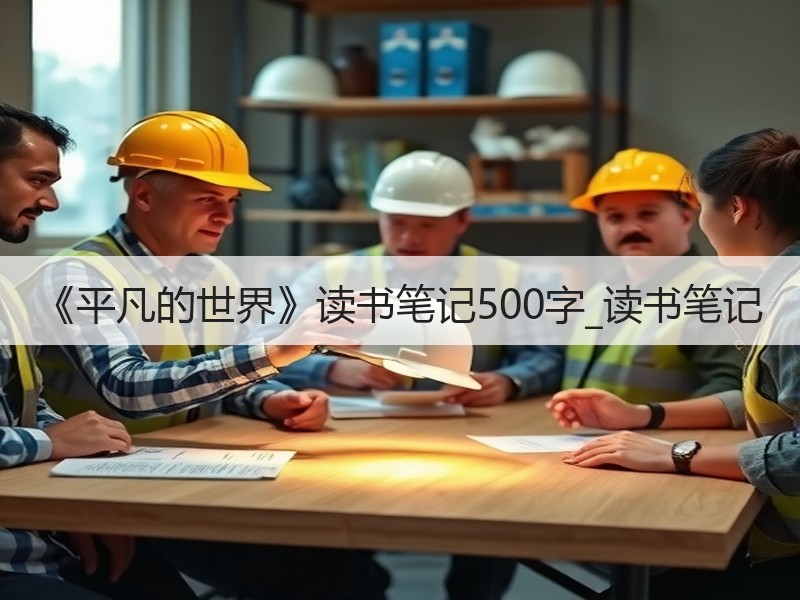 《平凡的世界》读书笔记500字_读书笔记