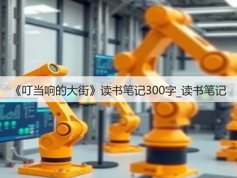 《叮当响的大街》读书笔记300字_读书笔记