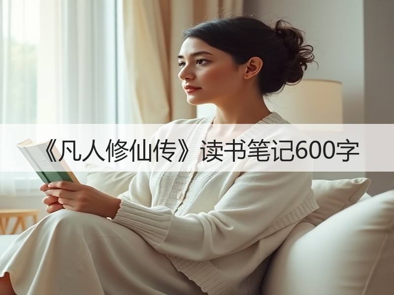 《凡人修仙传》读书笔记600字