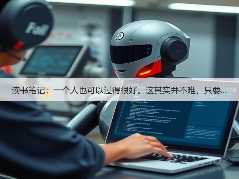 读书笔记：一个人也可以过得很好。这其实并不难，只要...