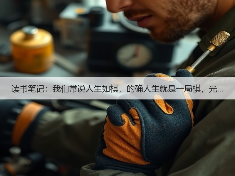 读书笔记：我们常说人生如棋，的确人生就是一局棋，光...