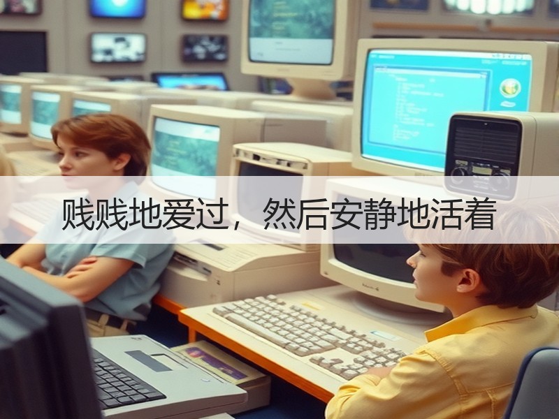 贱贱地爱过，然后安静地活着