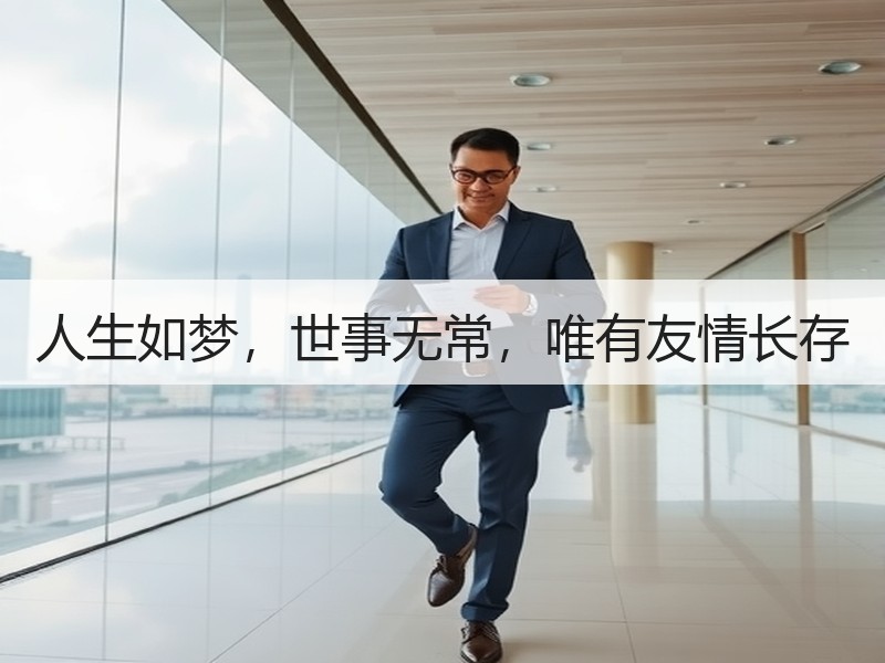 人生如梦，世事无常，唯有友情长存