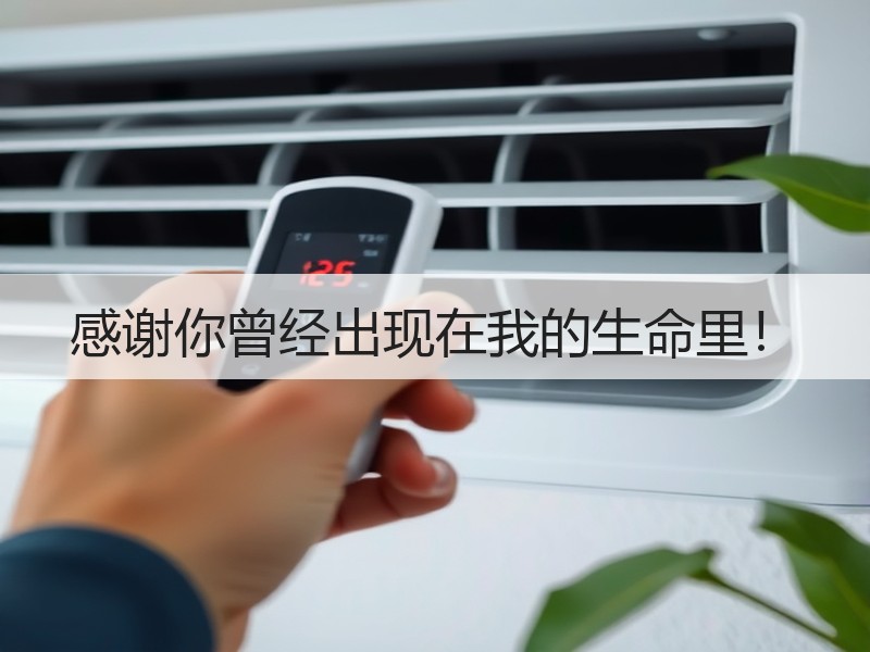 感谢你曾经出现在我的生命里！