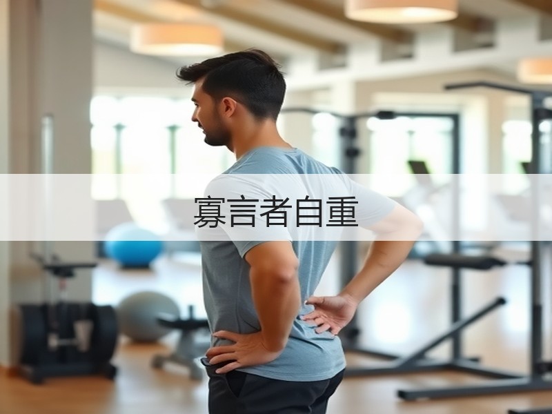 寡言者自重