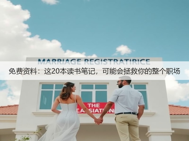 免费资料：这20本读书笔记，可能会拯救你的整个职场