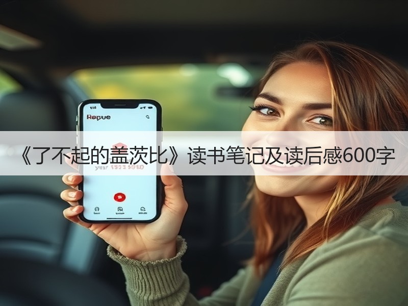 《了不起的盖茨比》读书笔记及读后感600字