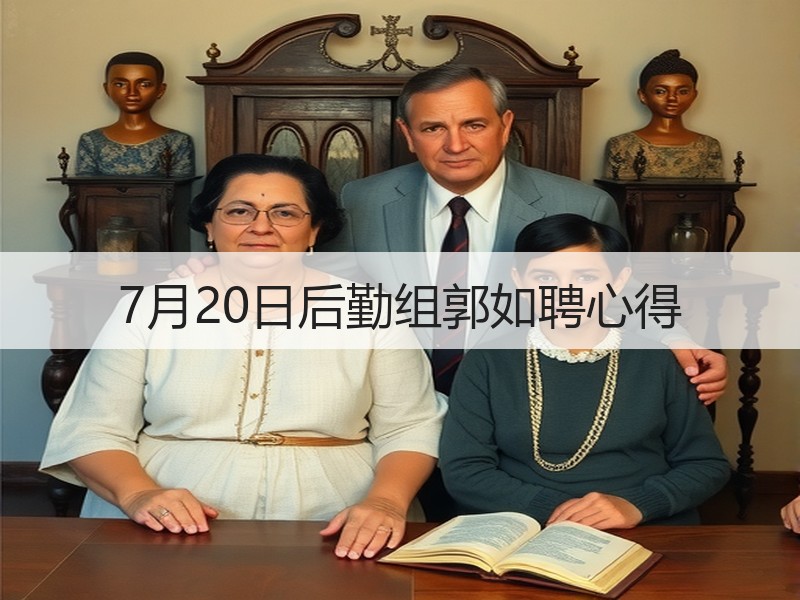 7月20日后勤组郭如聘心得