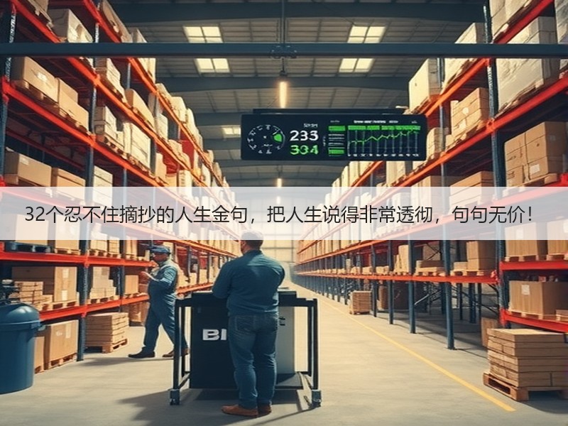 32个忍不住摘抄的人生金句，把人生说得非常透彻，句句无价！