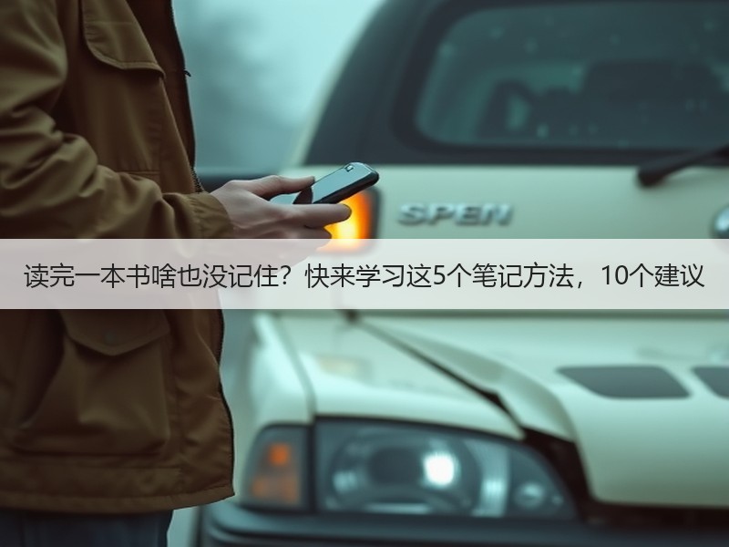 读完一本书啥也没记住？快来学习这5个笔记方法，10个建议