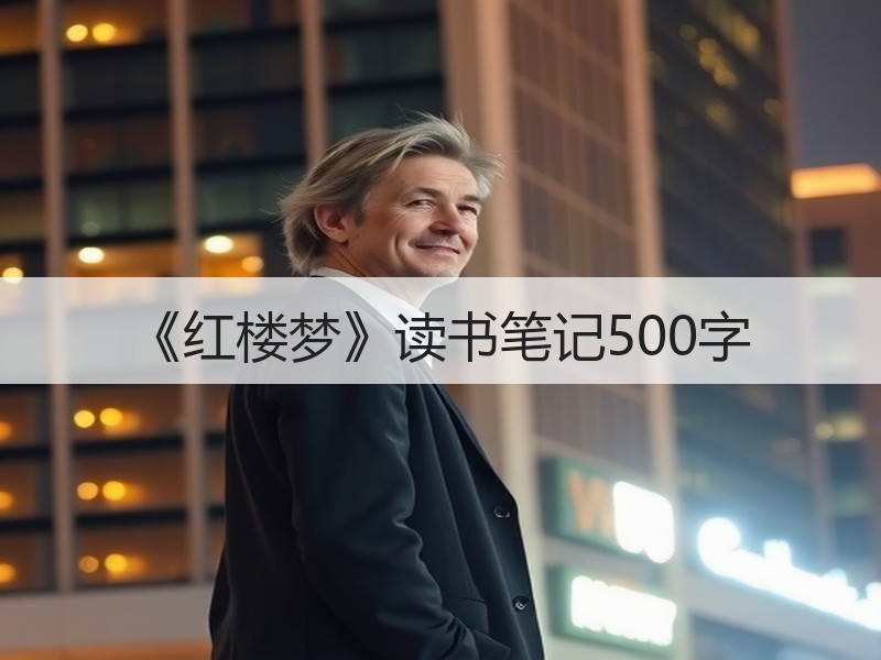 《红楼梦》读书笔记500字
