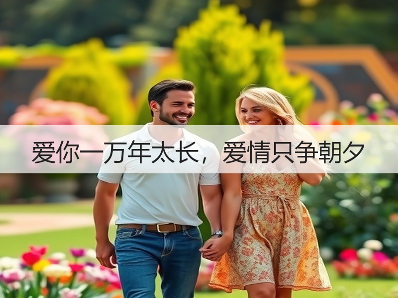 爱你一万年太长，爱情只争朝夕