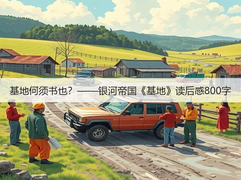 基地何须书也？——银河帝国《基地》读后感800字