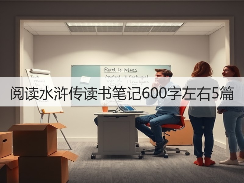阅读水浒传读书笔记600字左右5篇