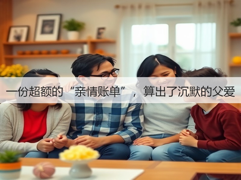 一份超额的“亲情账单”，算出了沉默的父爱