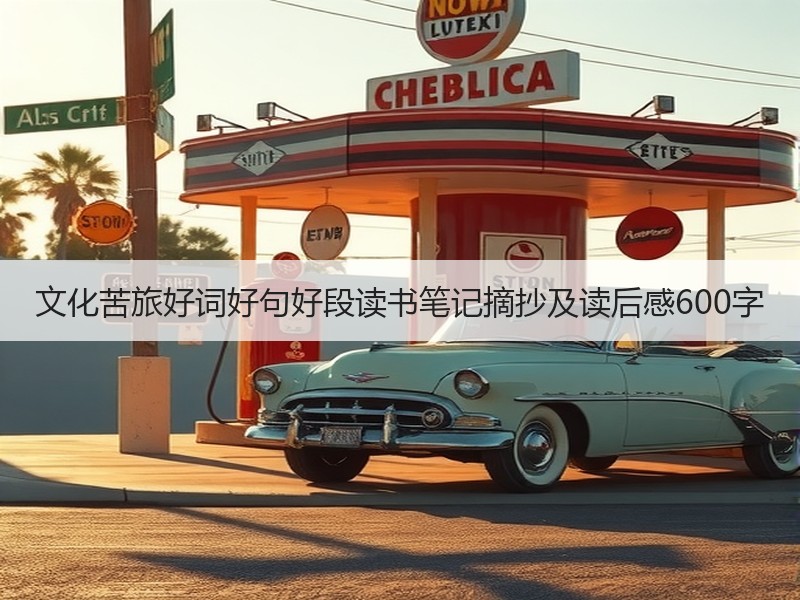 文化苦旅好词好句好段读书笔记摘抄及读后感600字