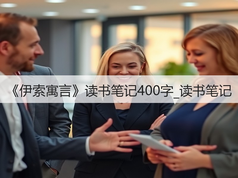 《伊索寓言》读书笔记400字_读书笔记