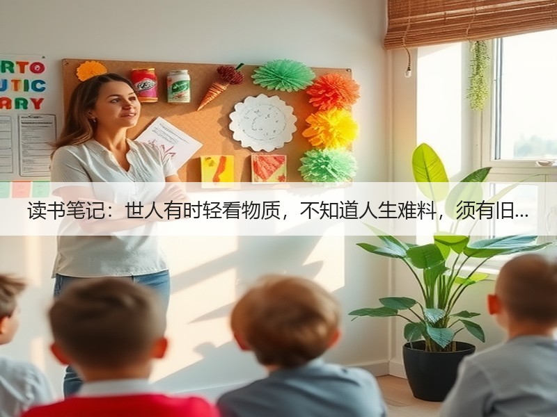 读书笔记：世人有时轻看物质，不知道人生难料，须有旧...