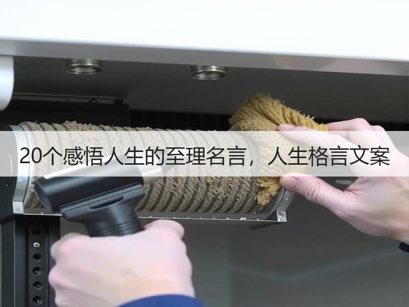 20个感悟人生的至理名言，人生格言文案
