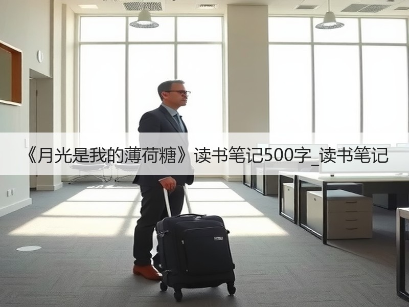 《月光是我的薄荷糖》读书笔记500字_读书笔记