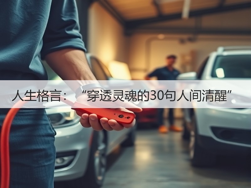 人生格言：“穿透灵魂的30句人间清醒”