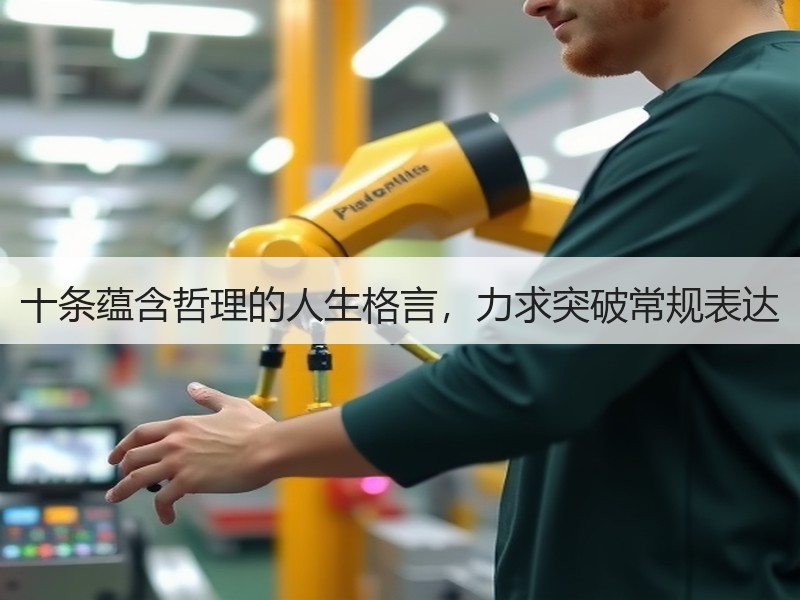 十条蕴含哲理的人生格言，力求突破常规表达