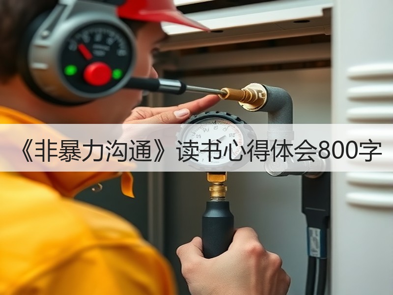 《非暴力沟通》读书心得体会800字