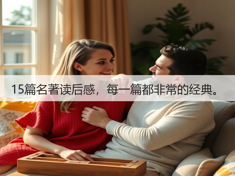 15篇名著读后感，每一篇都非常的经典。
