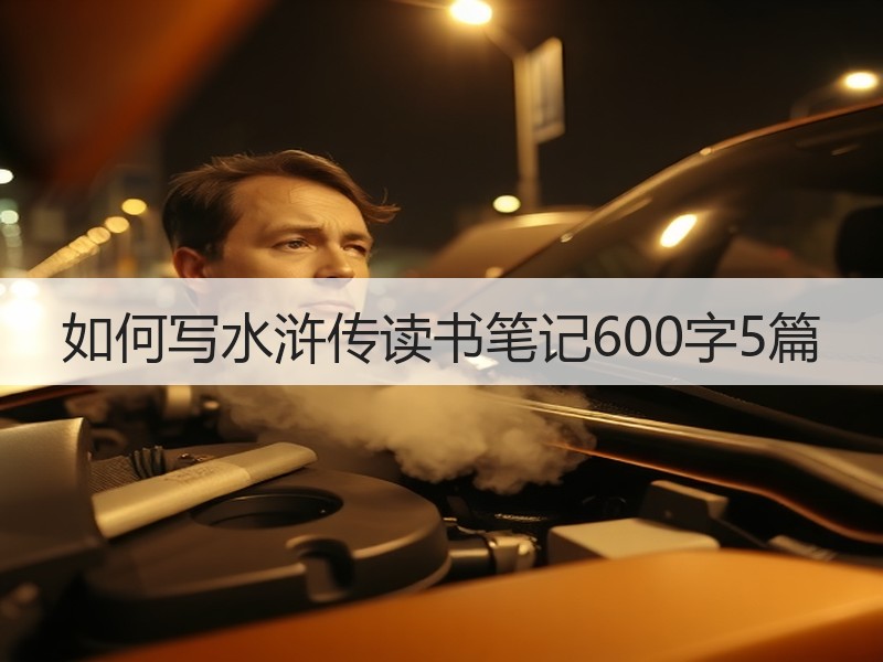 如何写水浒传读书笔记600字5篇