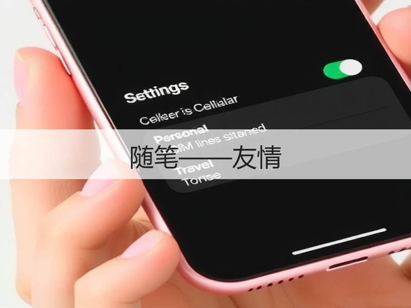 随笔——友情