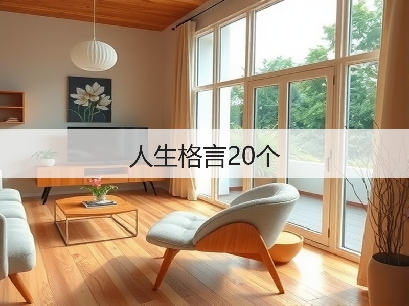人生格言20个
