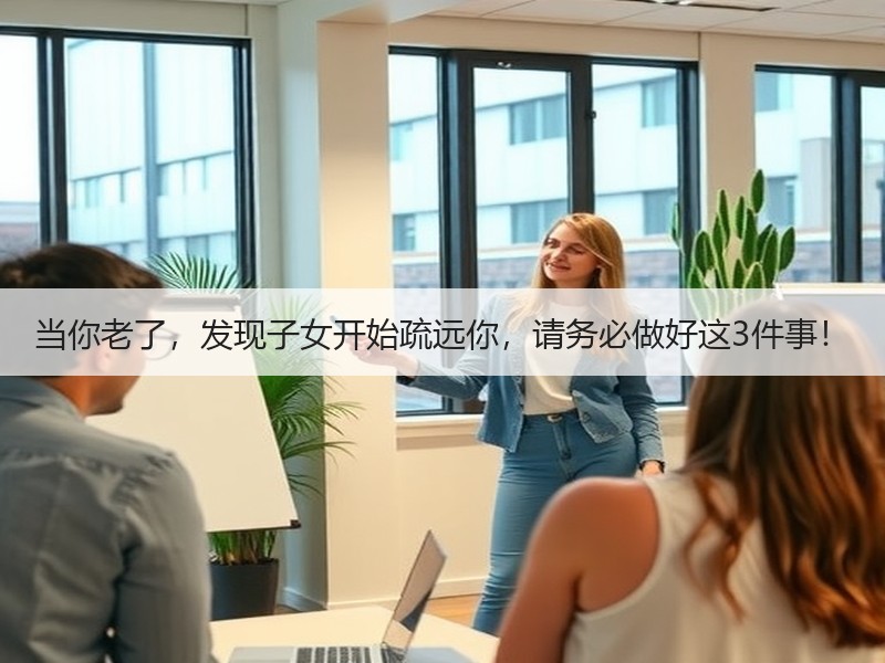 当你老了，发现子女开始疏远你，请务必做好这3件事！