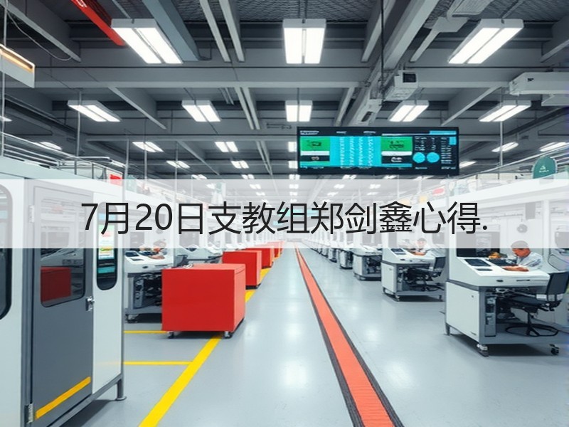 7月20日支教组郑剑鑫心得.