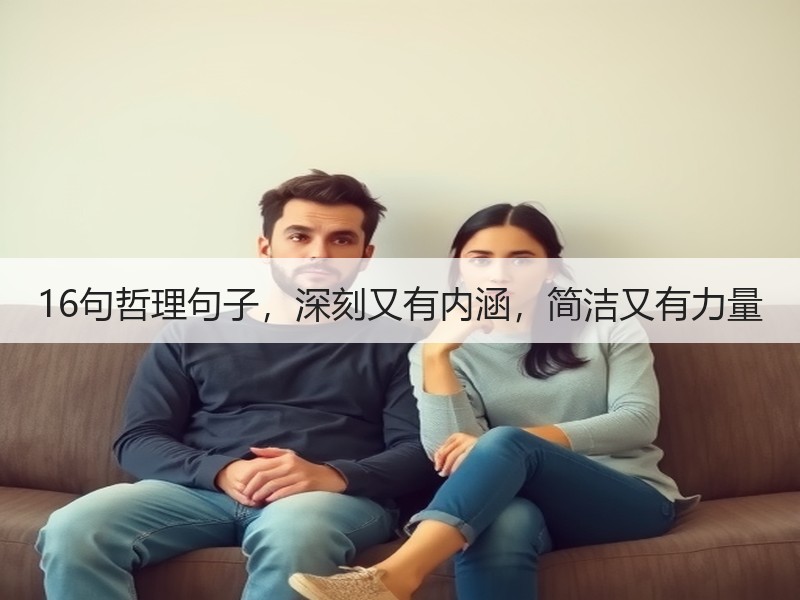 16句哲理句子，深刻又有内涵，简洁又有力量