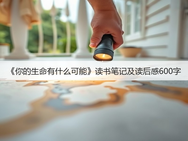 《你的生命有什么可能》读书笔记及读后感600字