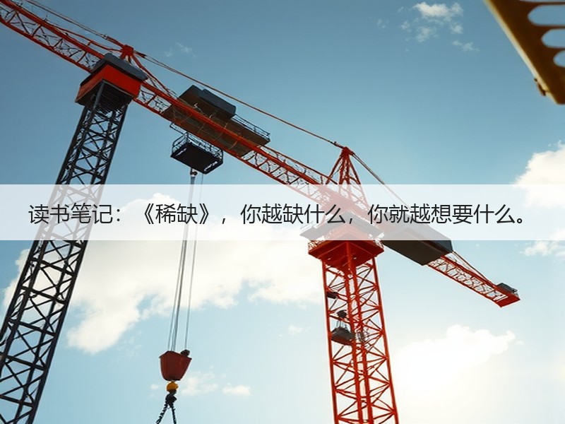 读书笔记：《稀缺》，你越缺什么，你就越想要什么。