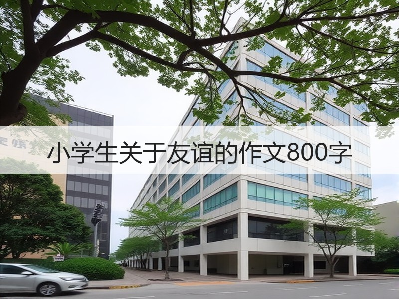 小学生关于友谊的作文800字